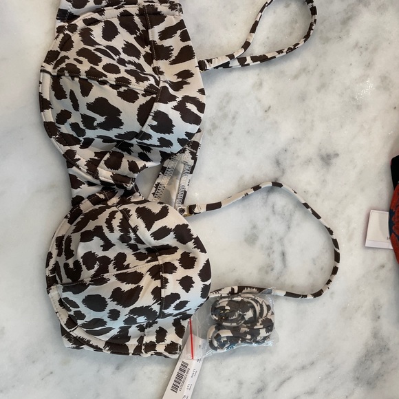 NWT J.Crew bikini top leopard size 34B - Picture 4 of 4